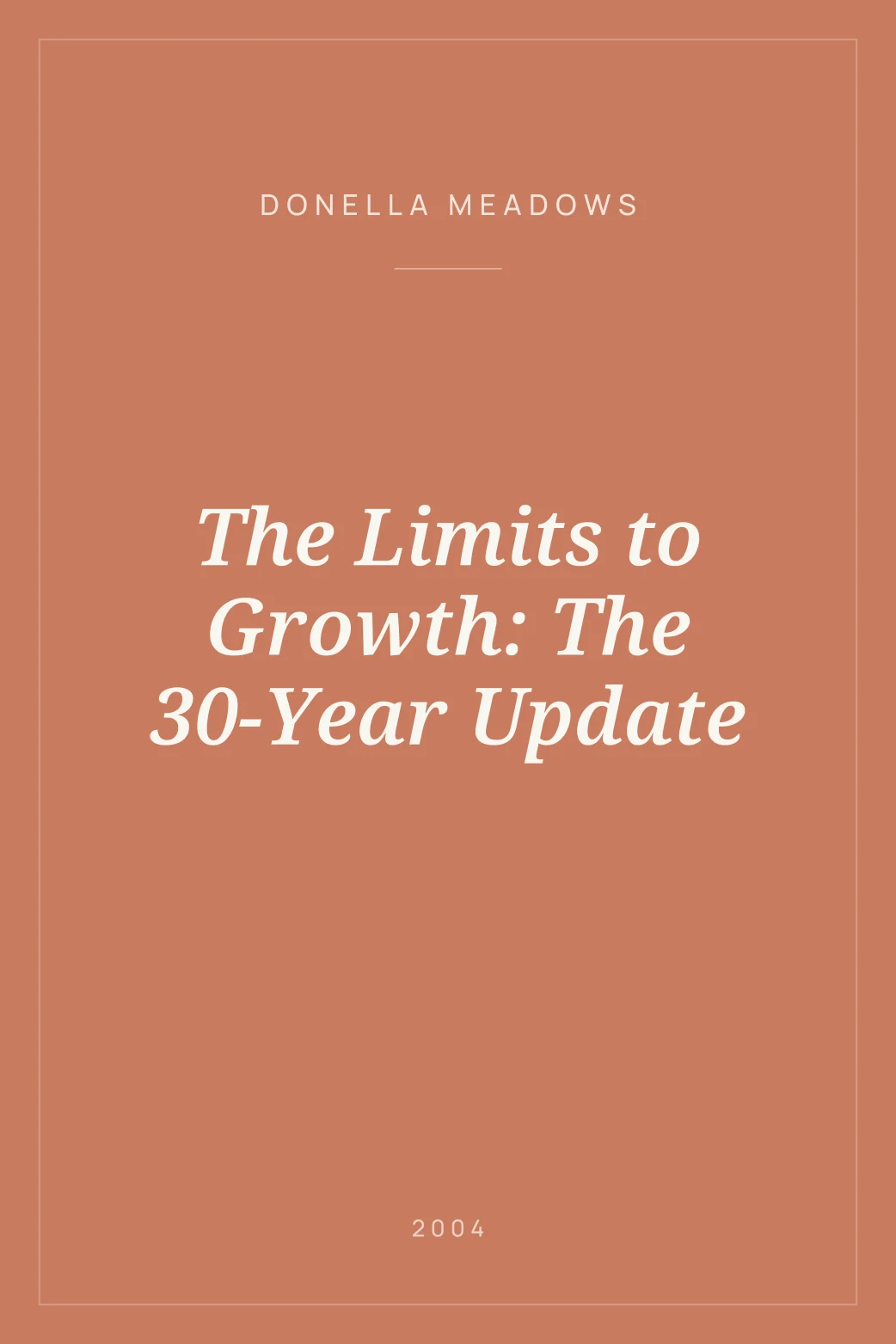 Portada de The Limits to Growth: The 30-Year Update