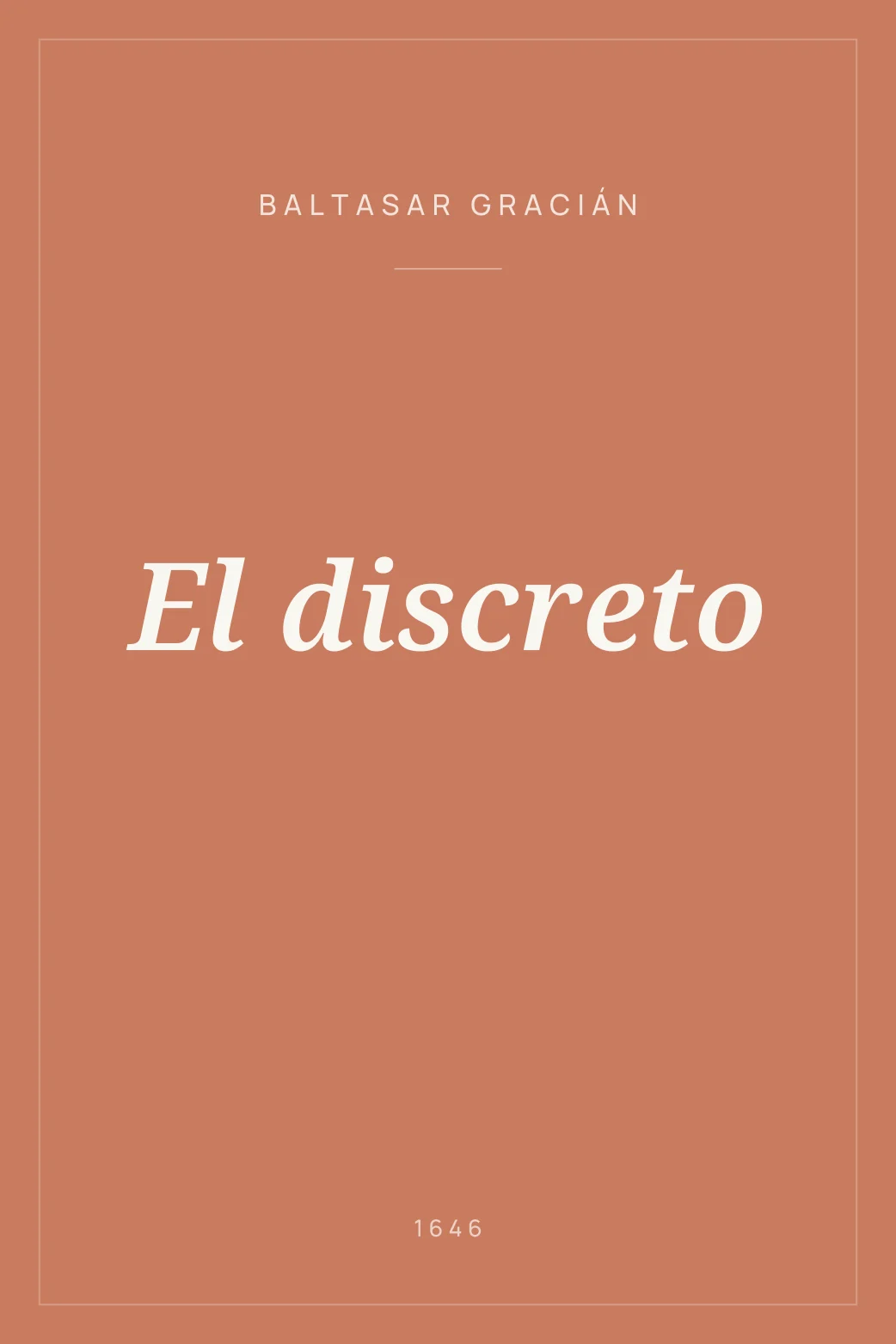 Portada de El discreto