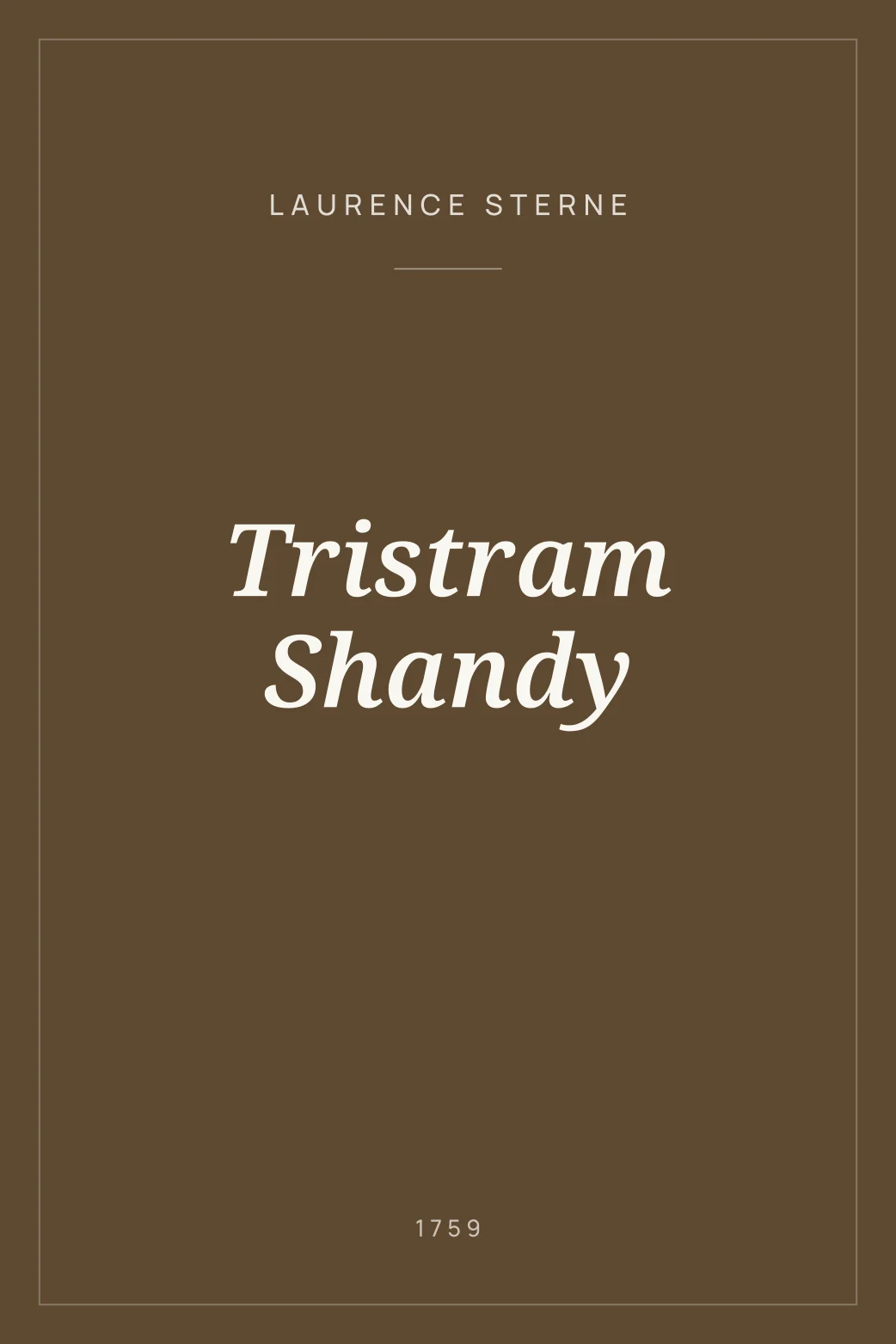 Portada de Tristram Shandy