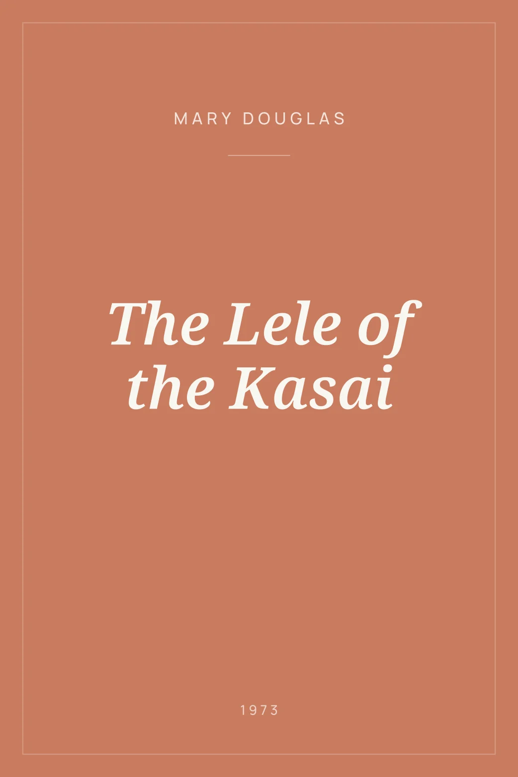 Portada de The Lele of the Kasai