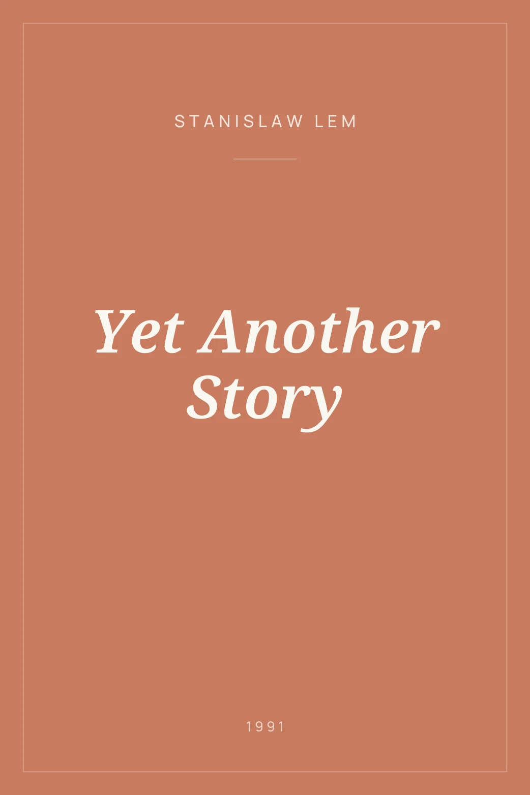 Portada de Yet Another Story