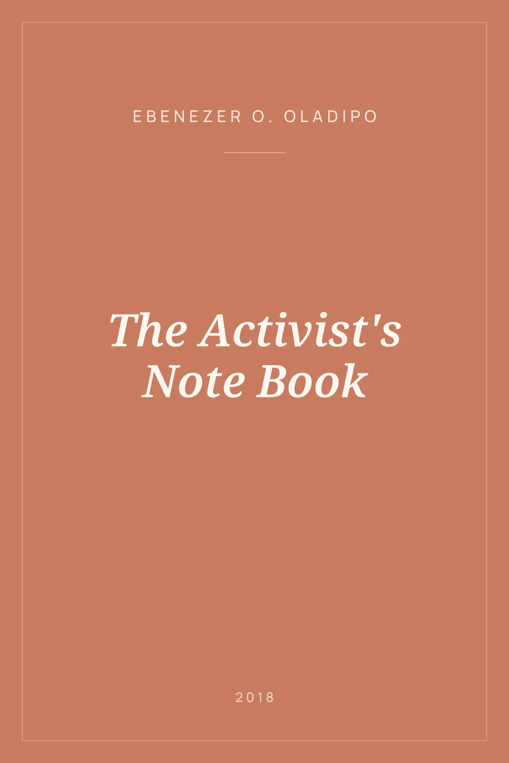 Portada de The Activist's Note Book