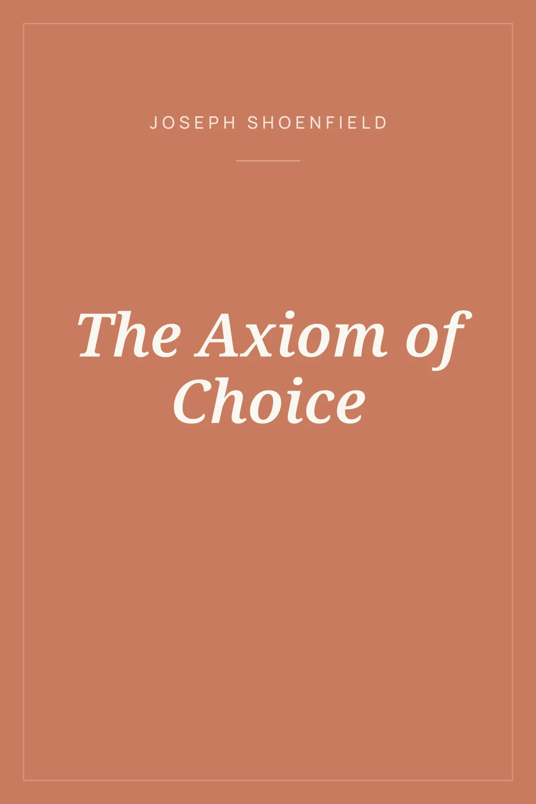 Portada de The Axiom of Choice