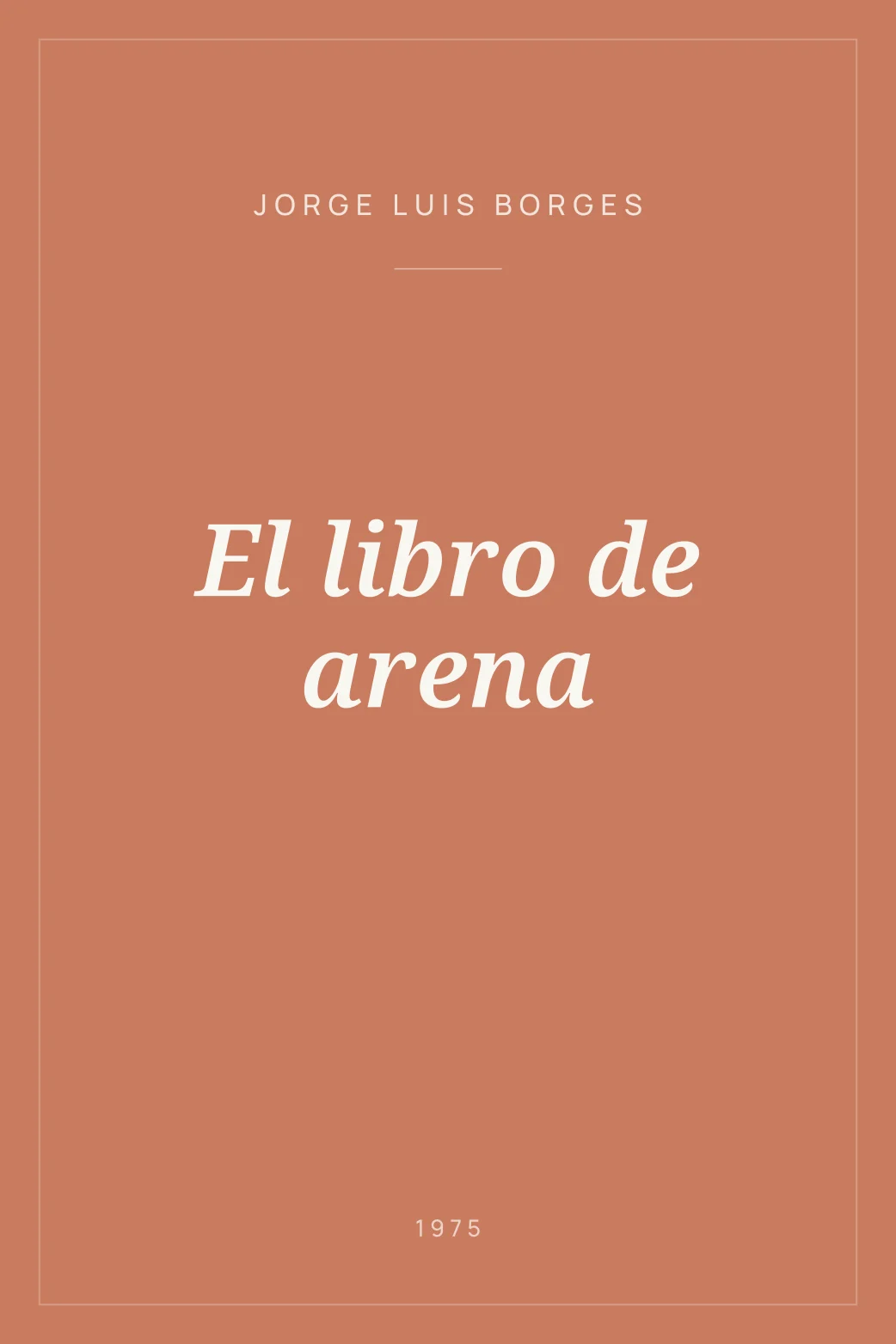Portada de El libro de arena