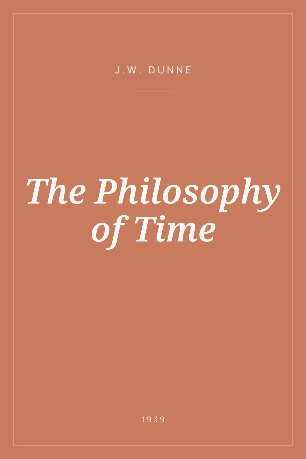 Portada de The Philosophy of Time