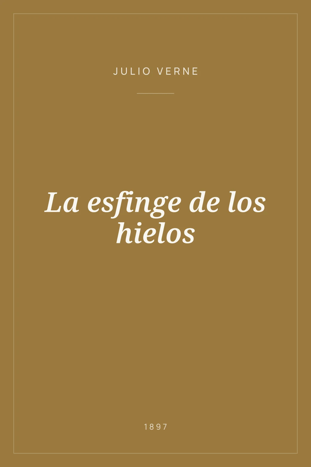 Portada de La esfinge de los hielos