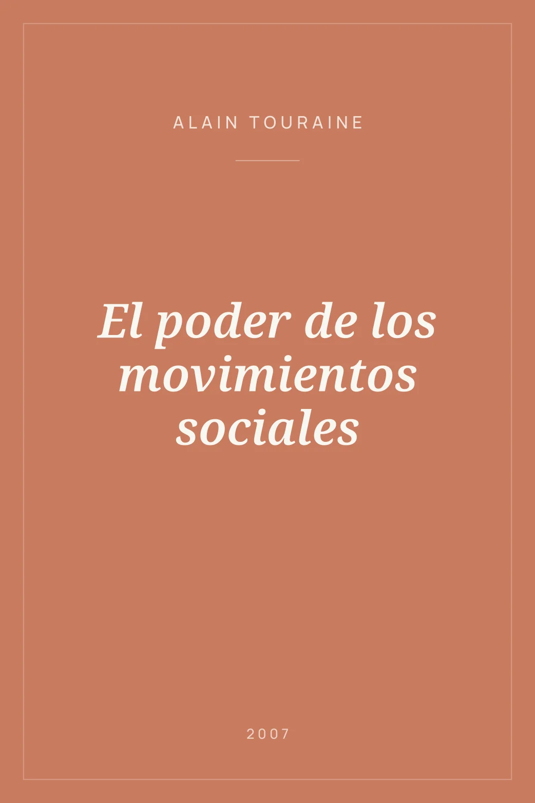 Portada de El poder de los movimientos sociales