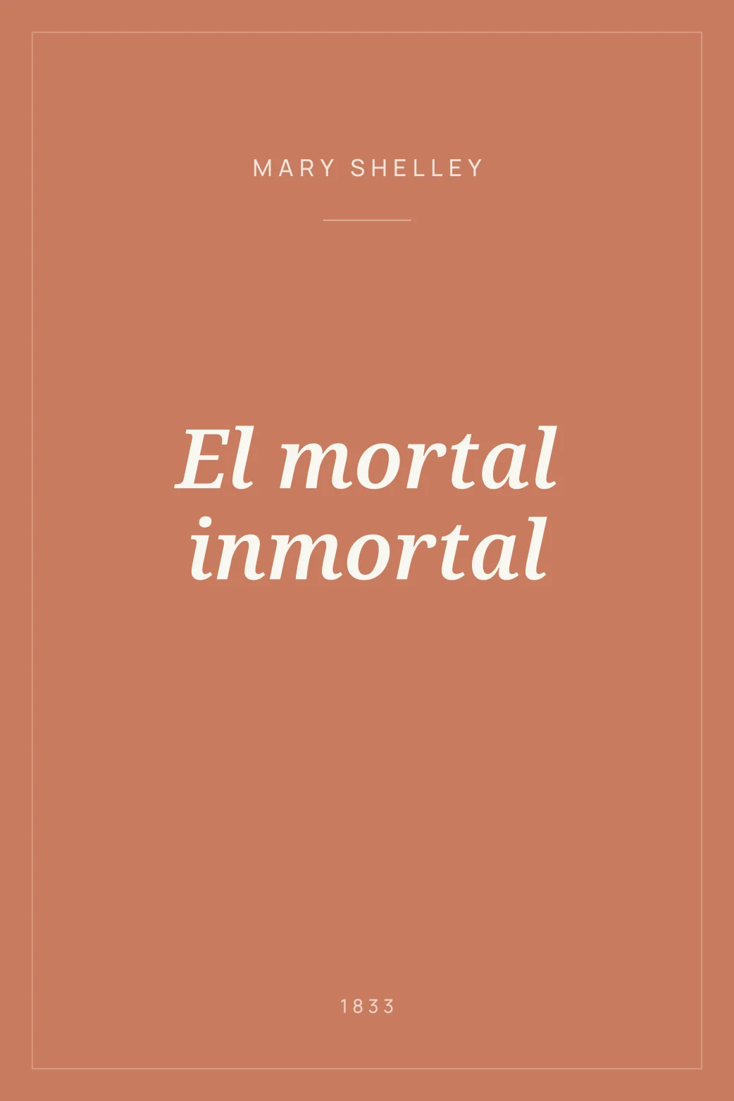 Portada de El mortal inmortal