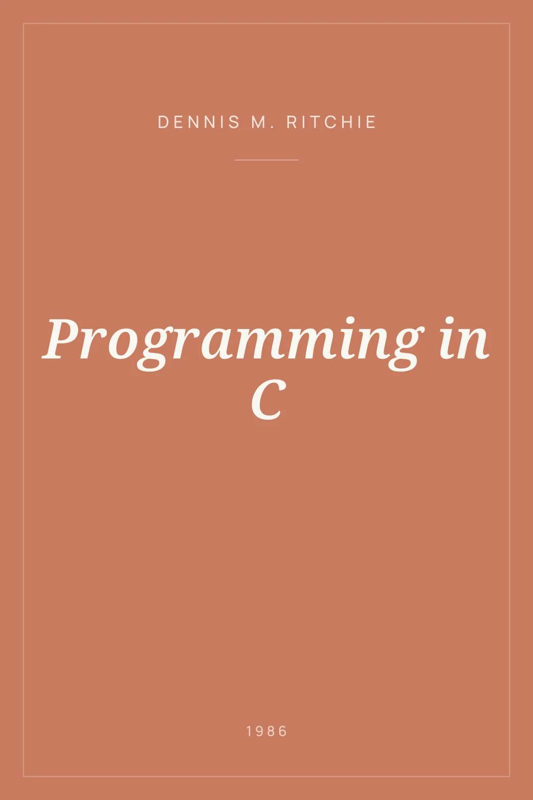 Portada de Programming in C