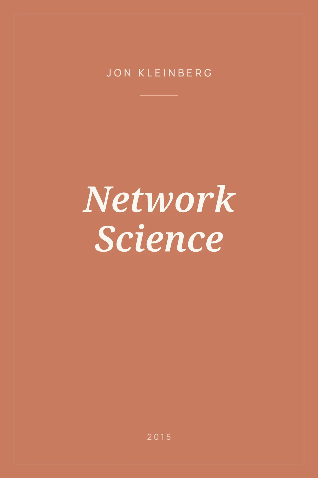 Portada de Network Science