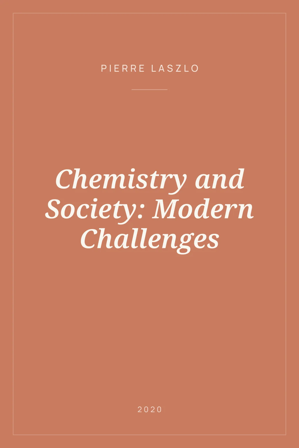Portada de Chemistry and Society: Modern Challenges