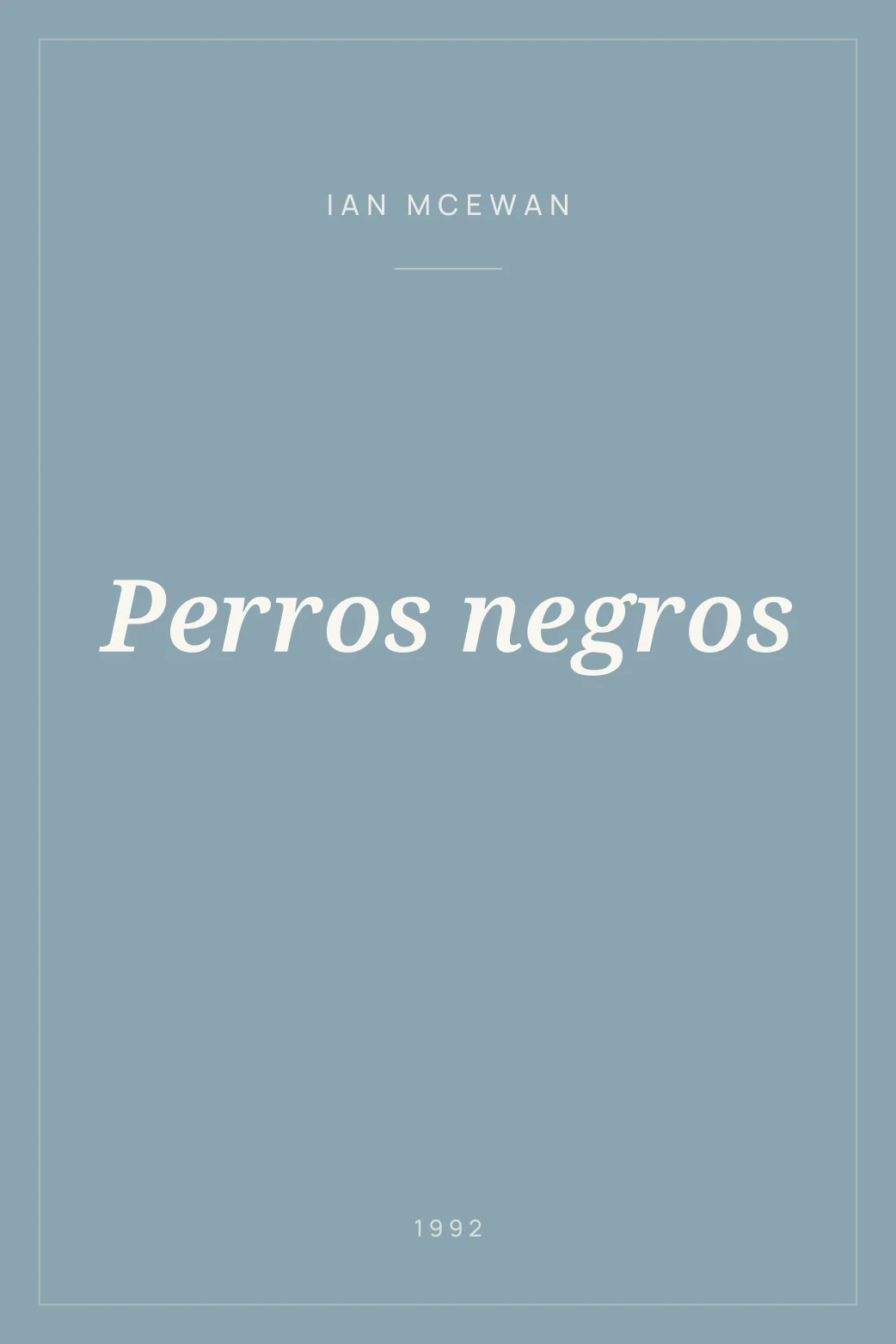 Portada de Perros negros