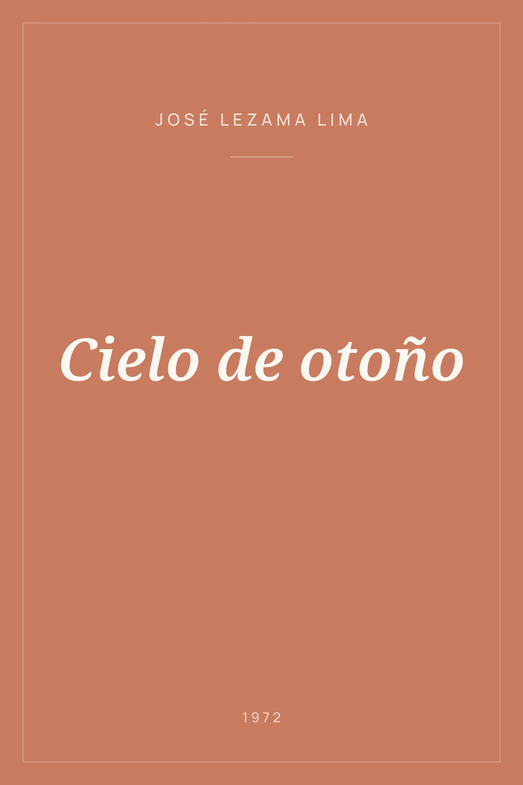 Portada de Cielo de otoño