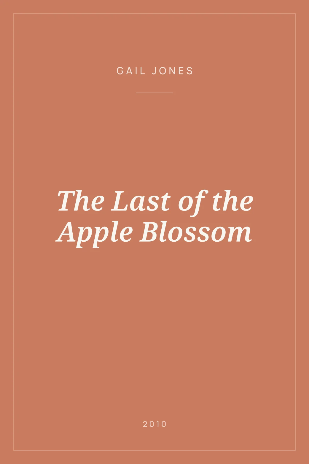 Portada de The Last of the Apple Blossom