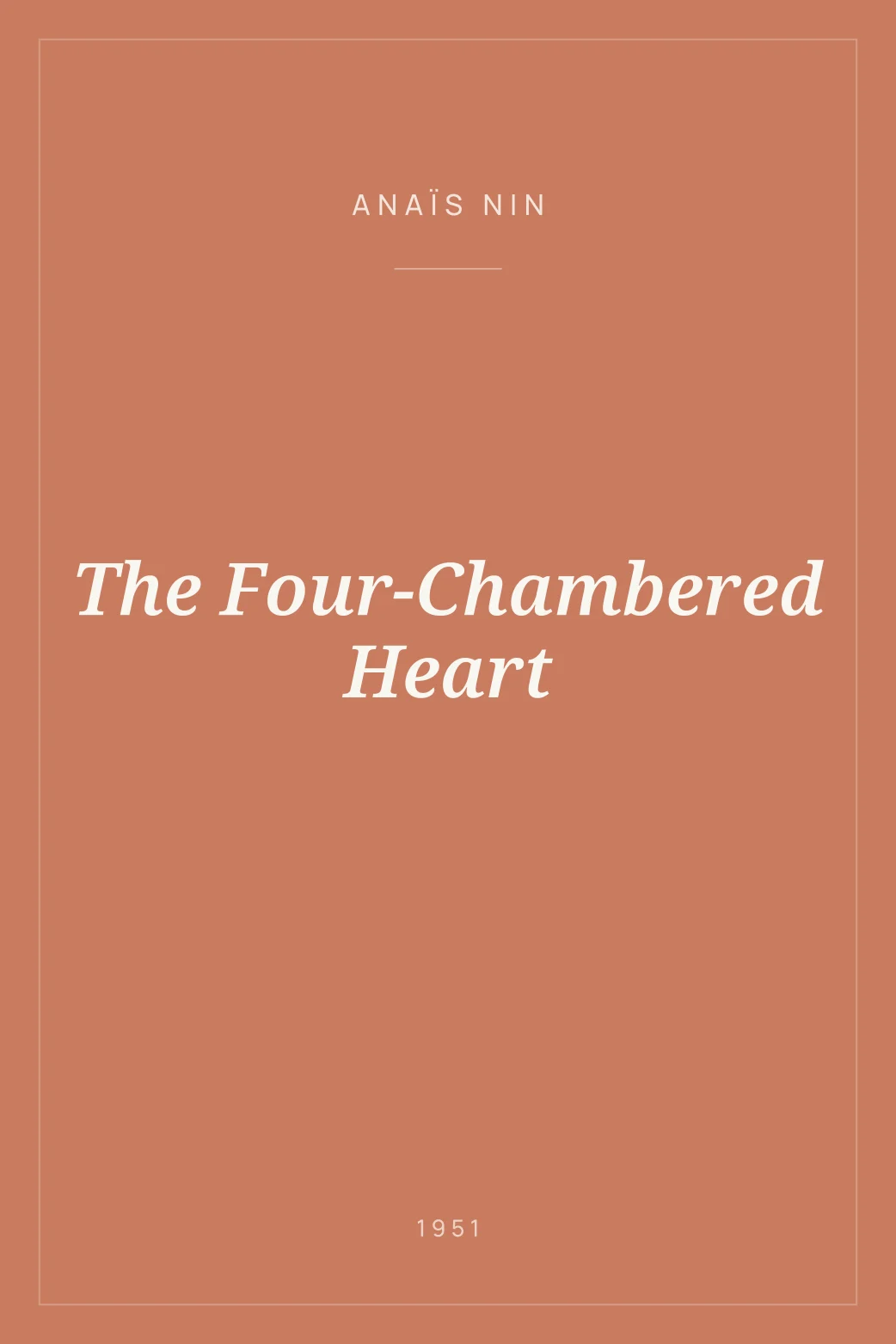 Portada de The Four-Chambered Heart