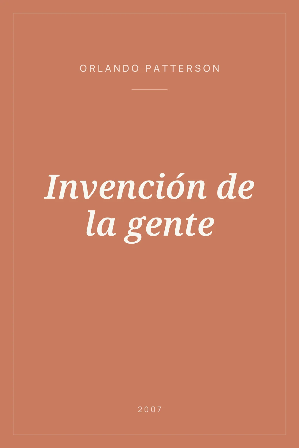 Portada de Invención de la gente