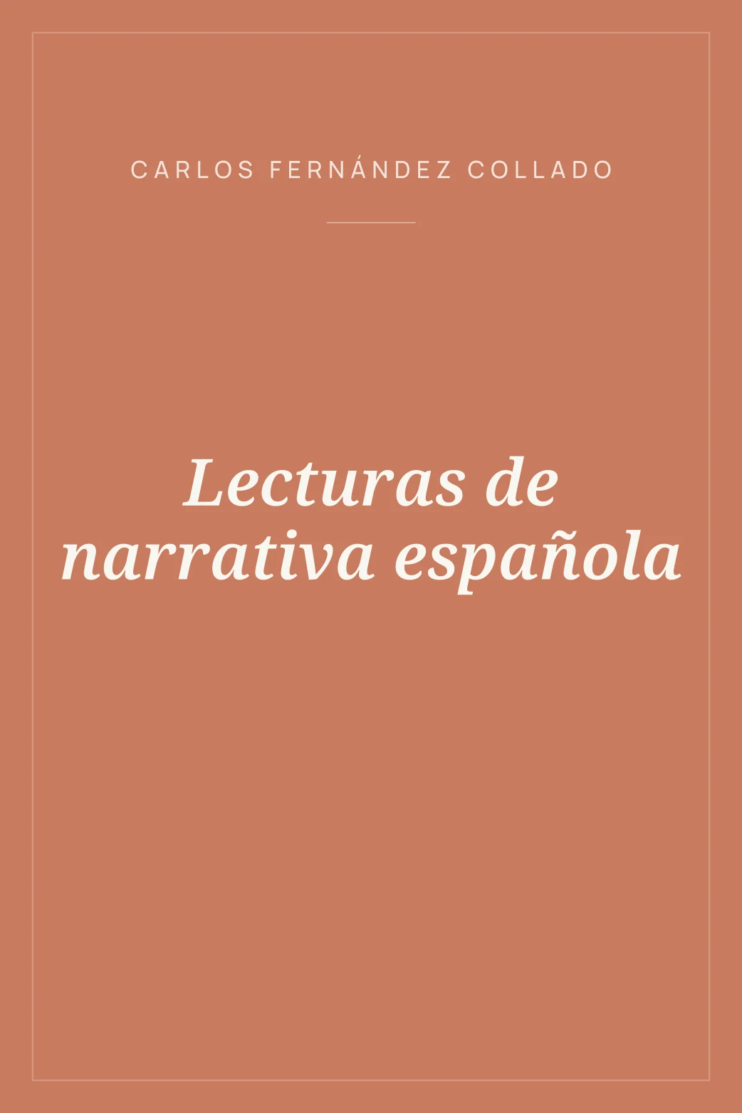 Portada de Lecturas de narrativa española