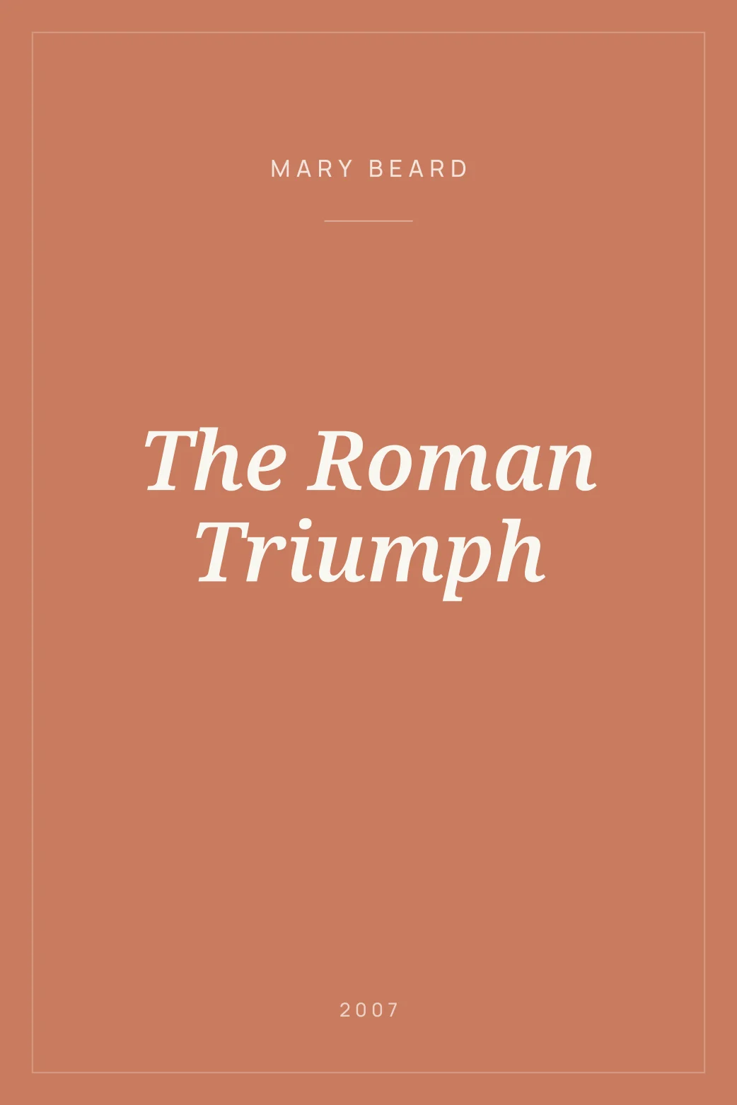 Portada de The Roman Triumph