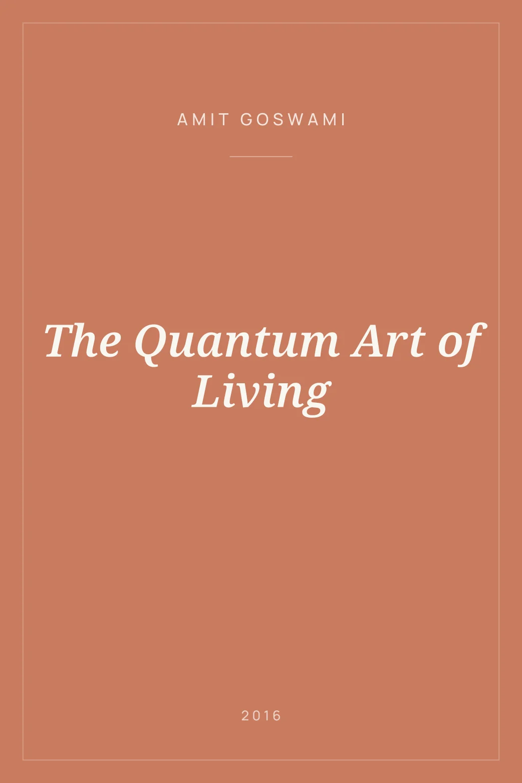 Portada de The Quantum Art of Living