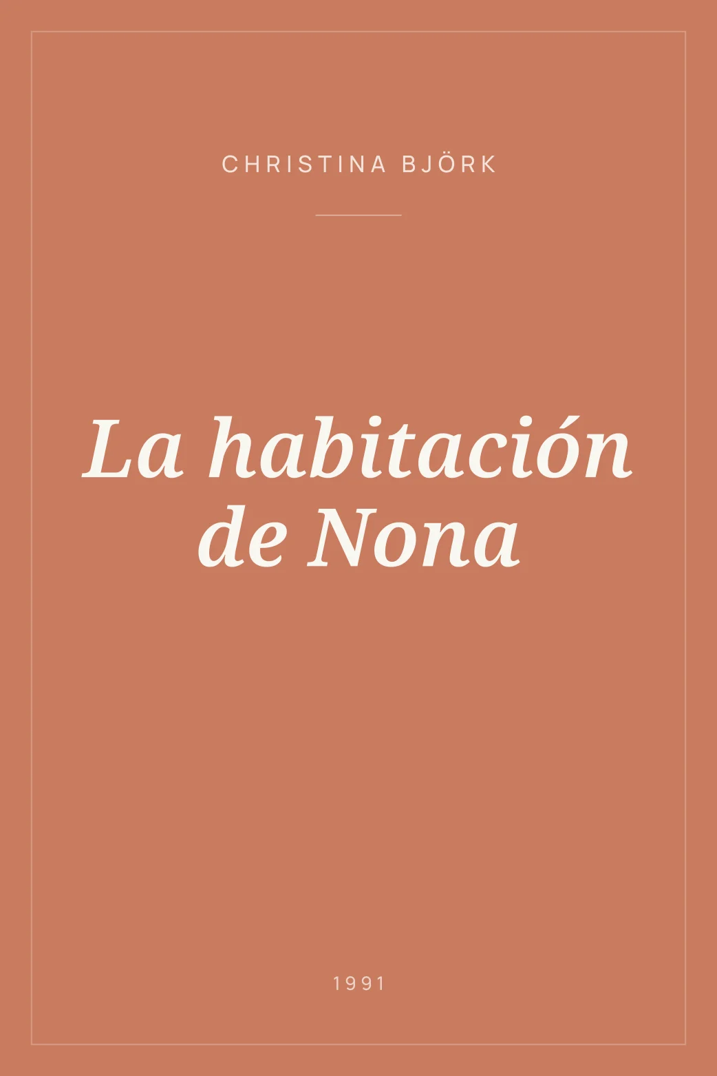 Portada de La habitación de Nona