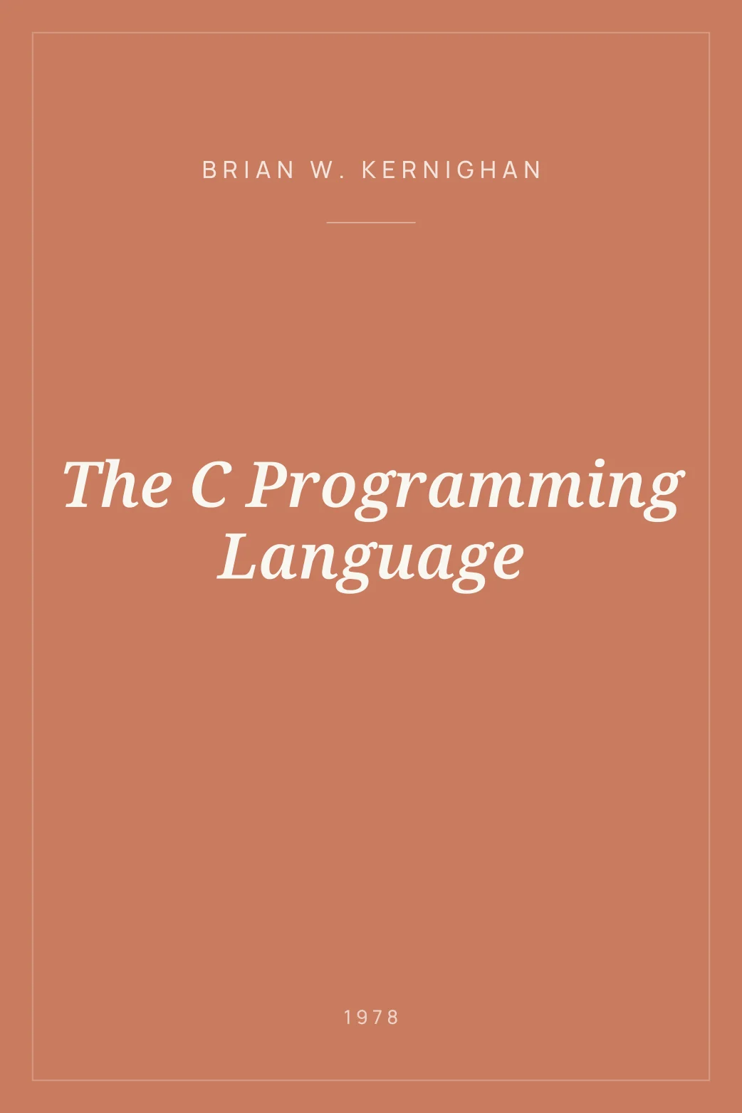 Portada de The C Programming Language