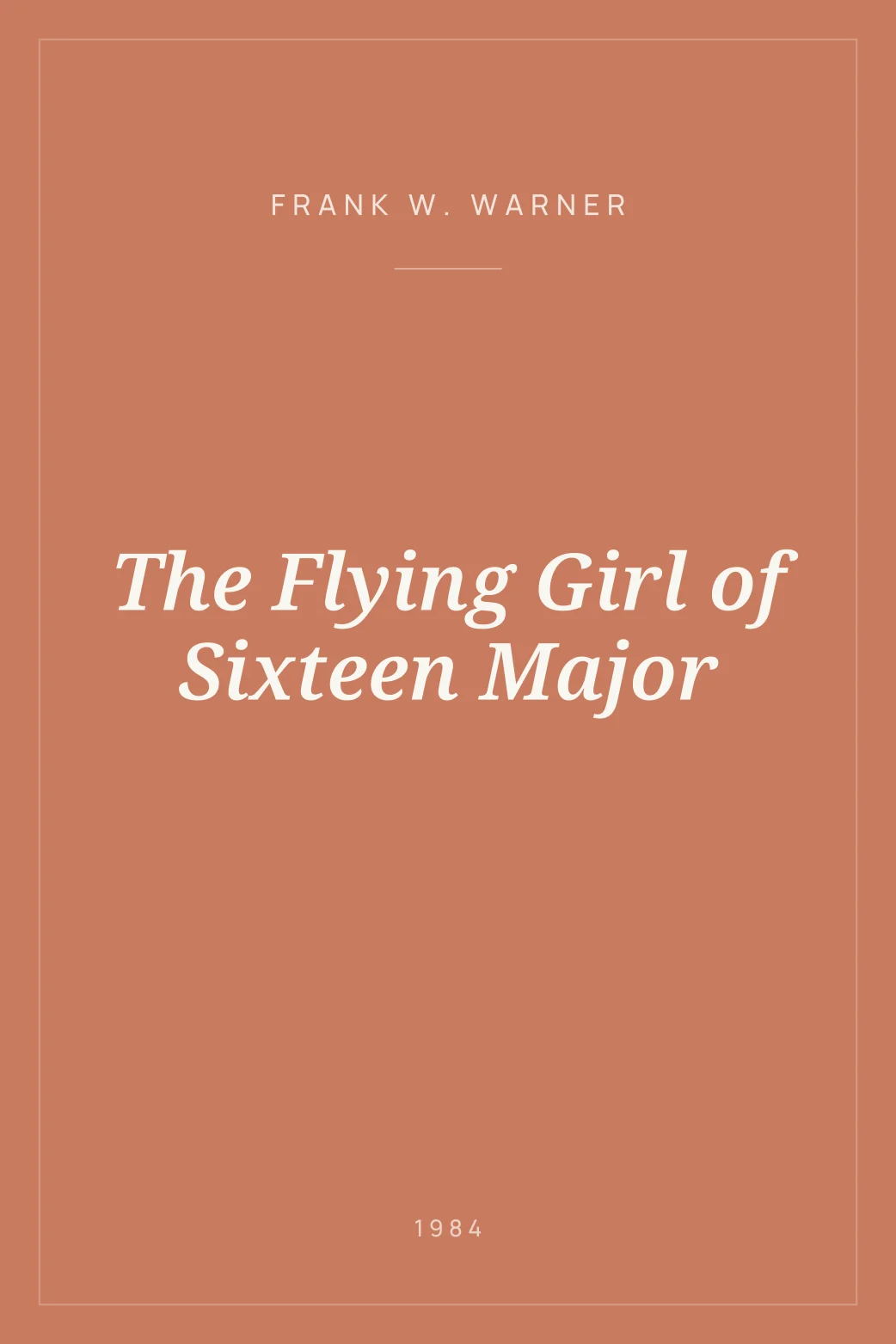 Portada de The Flying Girl of Sixteen Major