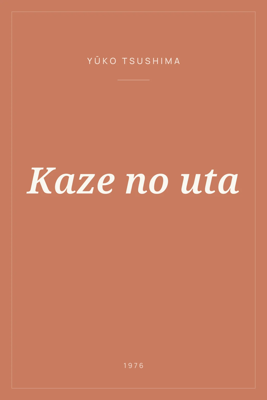 Portada de Kaze no uta