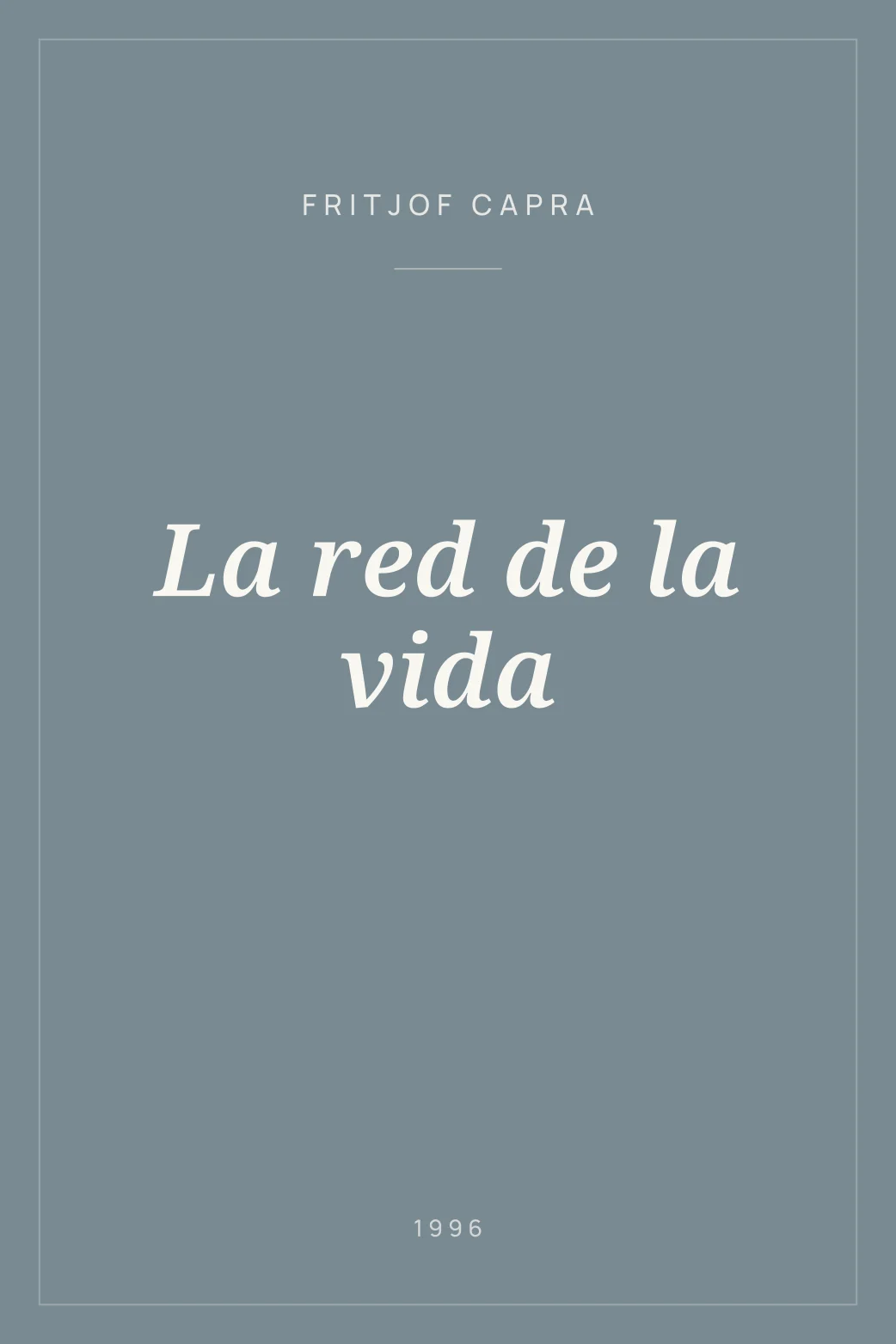 Portada de La red de la vida
