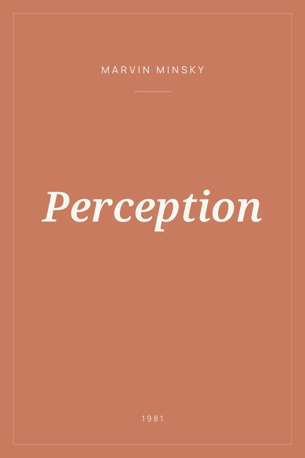 Portada de Perception