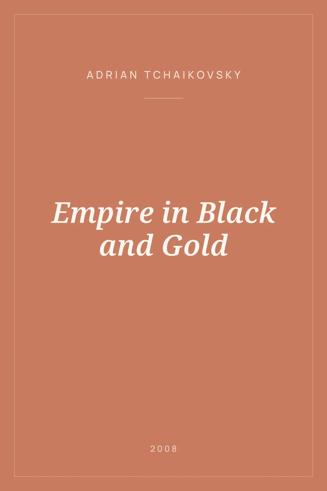 Portada de Empire in Black and Gold