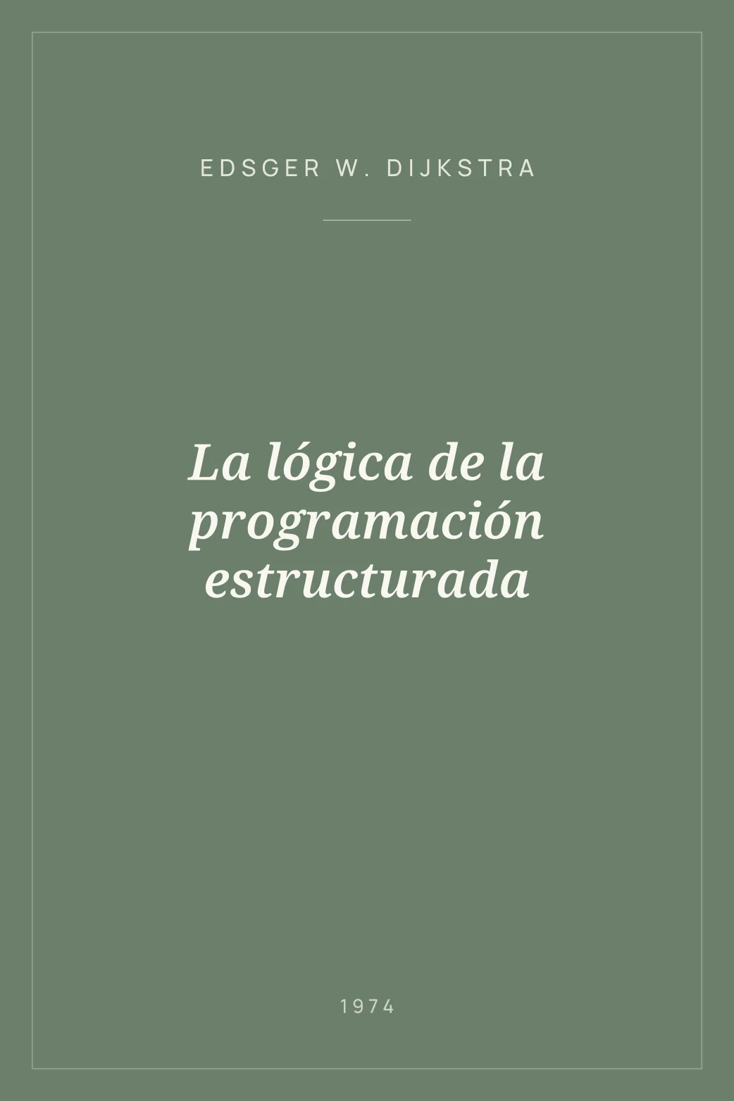 Portada de La lógica de la programación estructurada