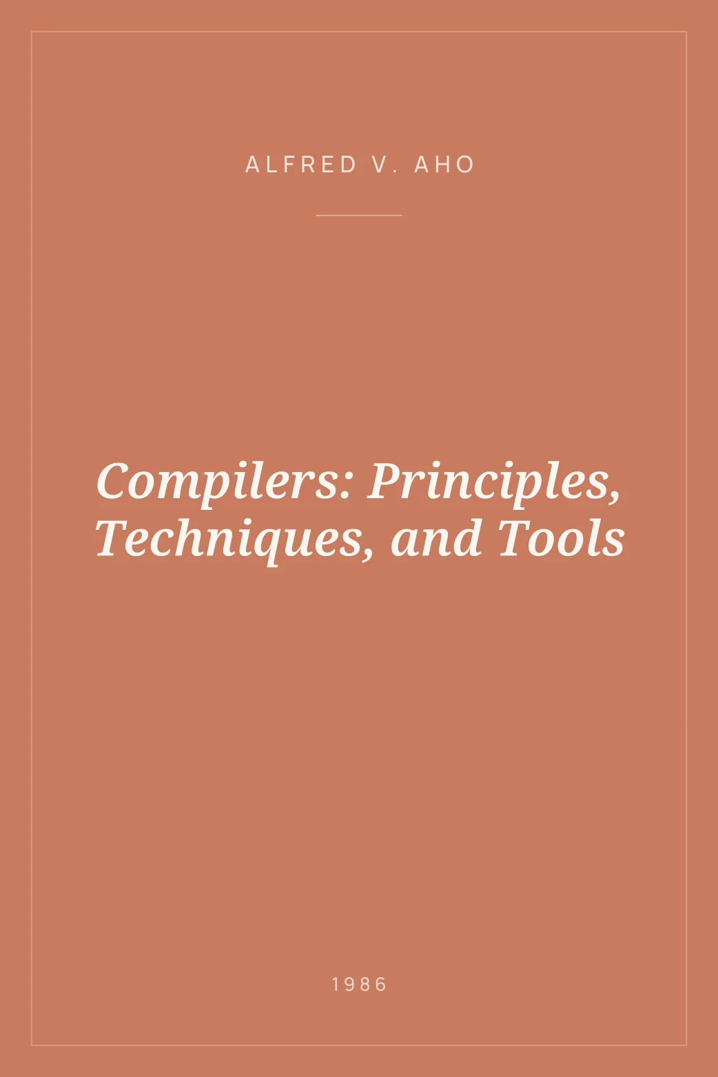 Portada de Compilers: Principles, Techniques, and Tools