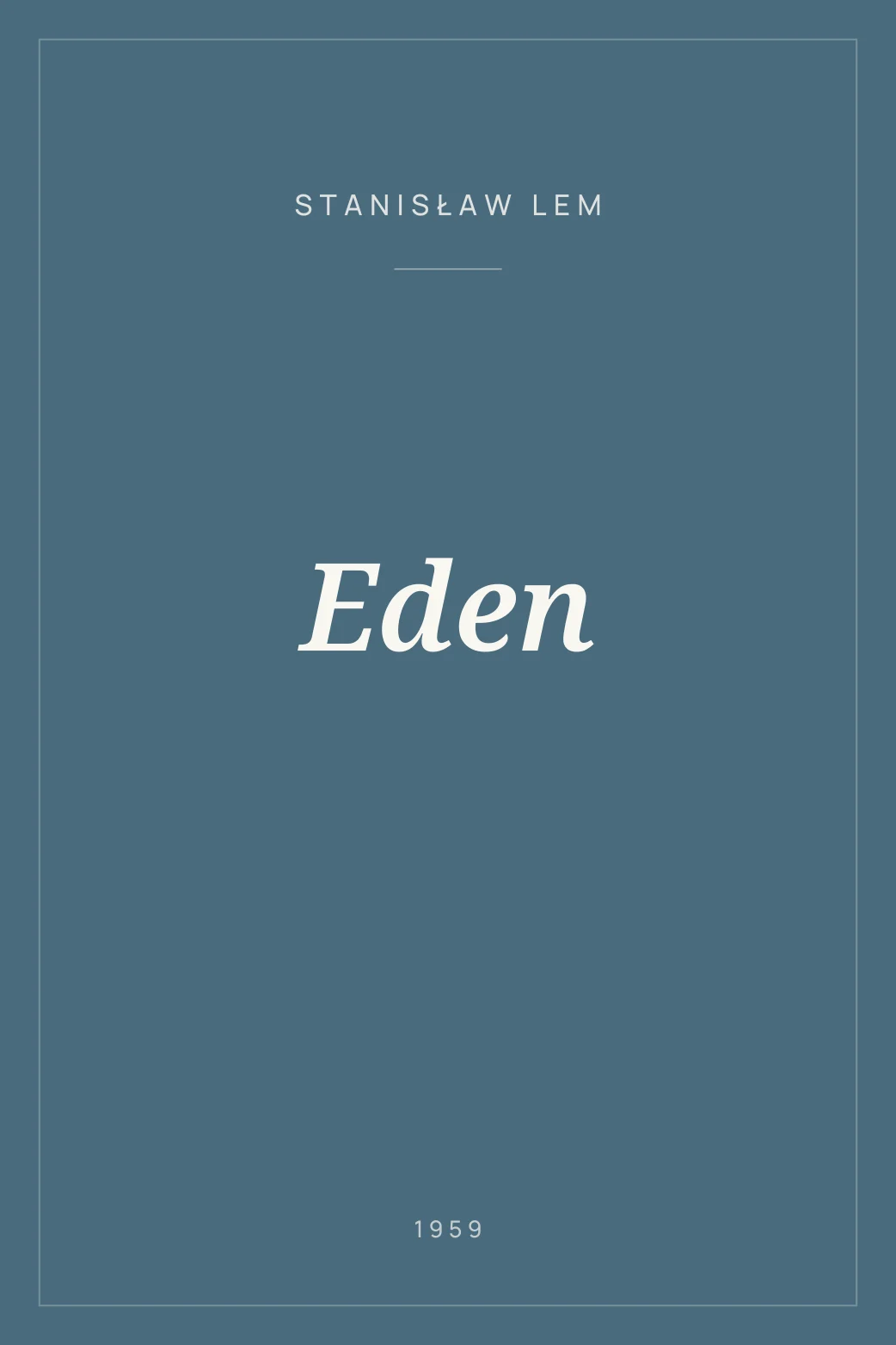 Portada de Eden