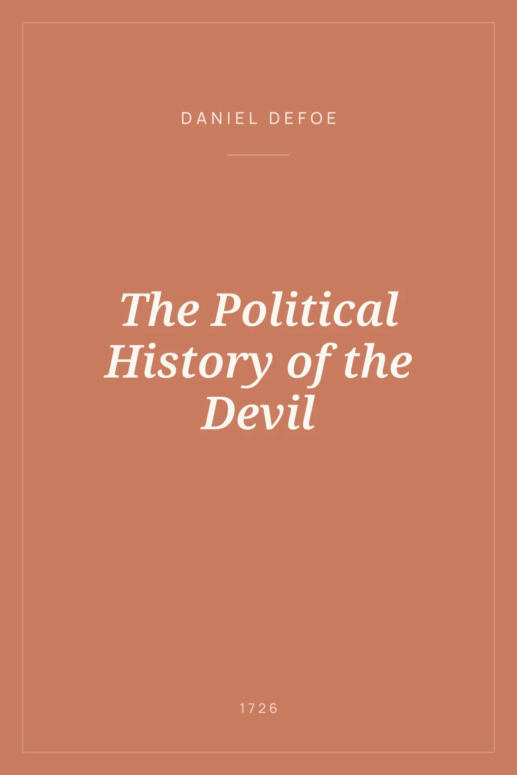 Portada de The Political History of the Devil