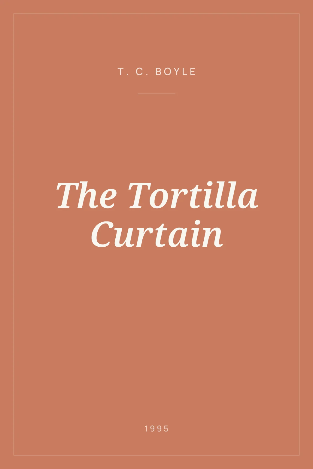 Portada de The Tortilla Curtain