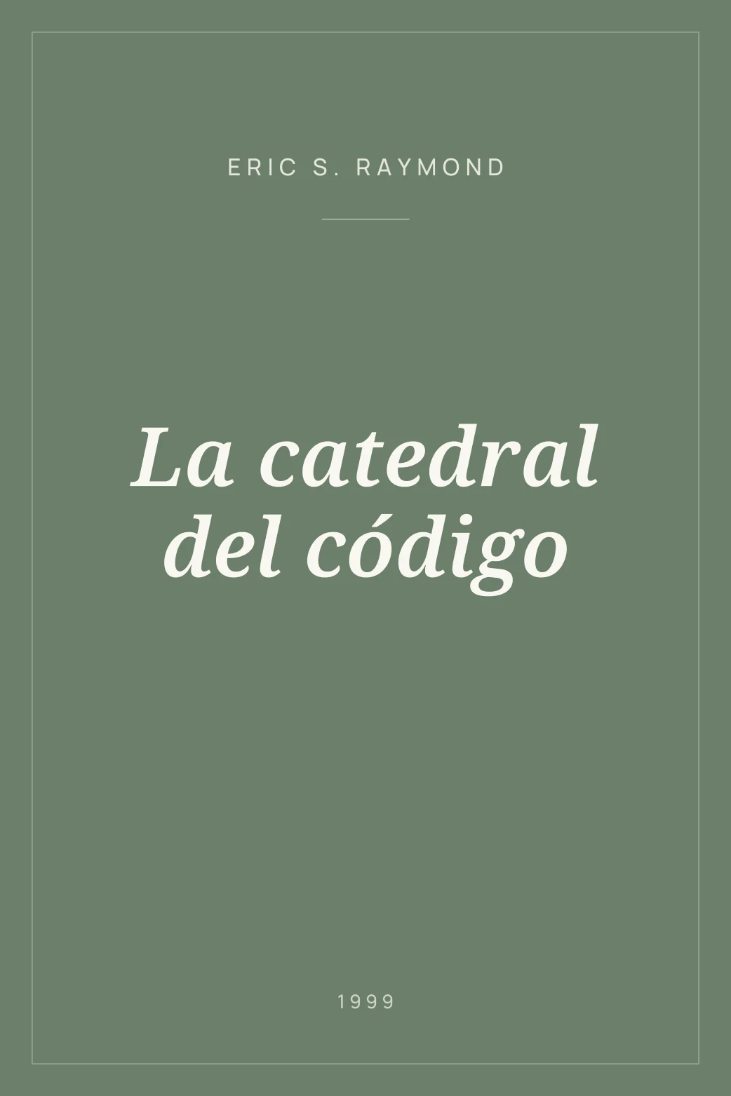 Portada de La catedral del código