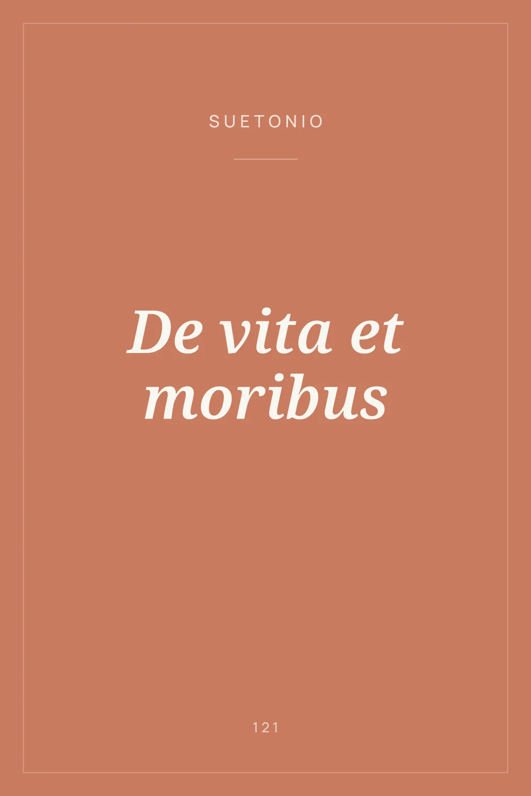Portada de De vita et moribus
