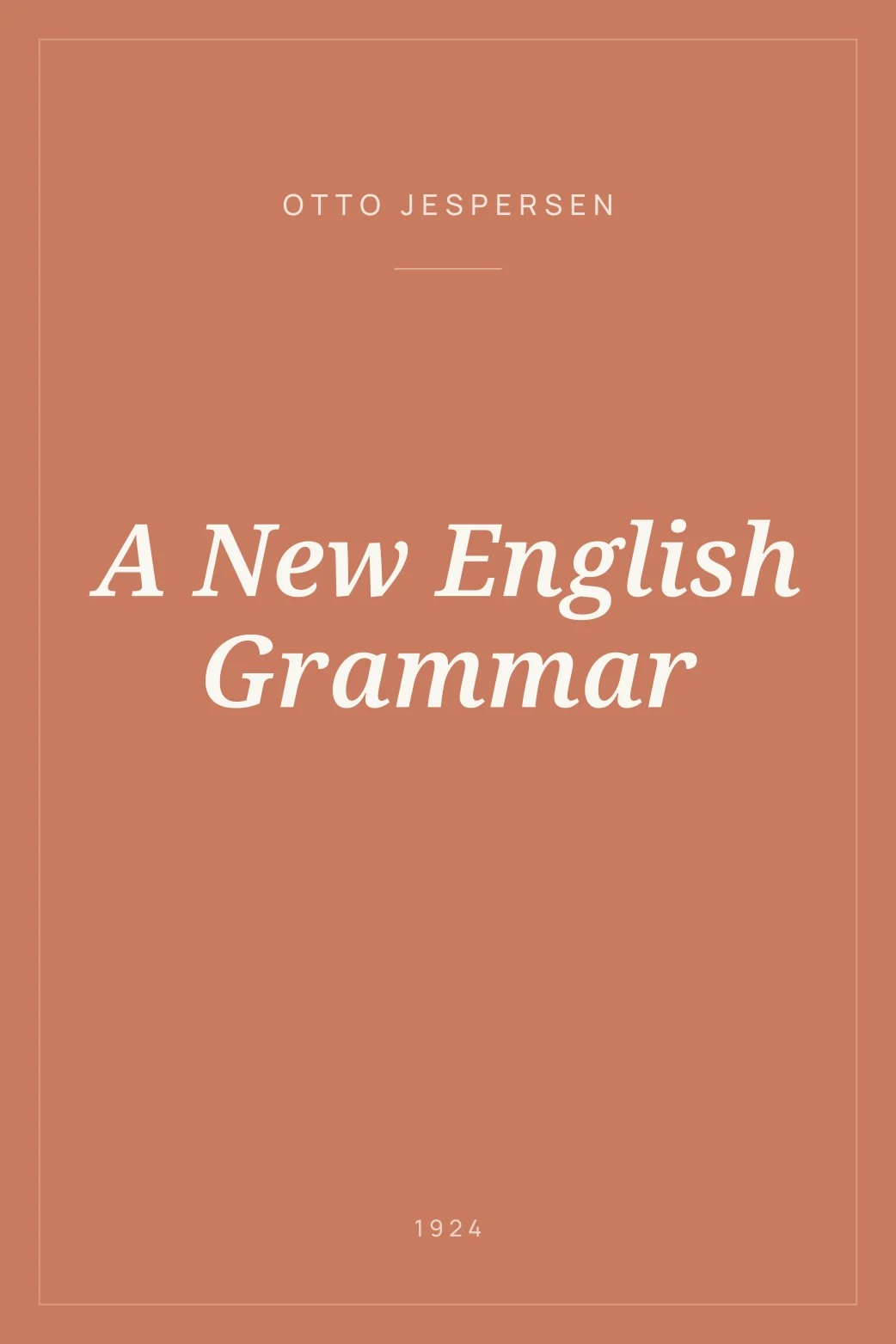 Portada de A New English Grammar