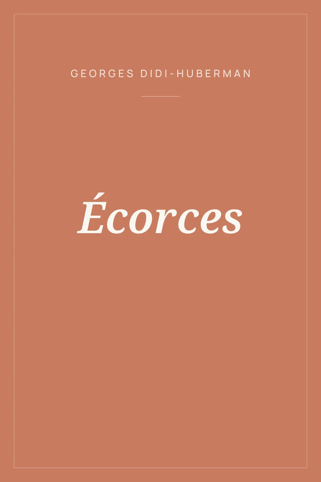 Portada de Écorces