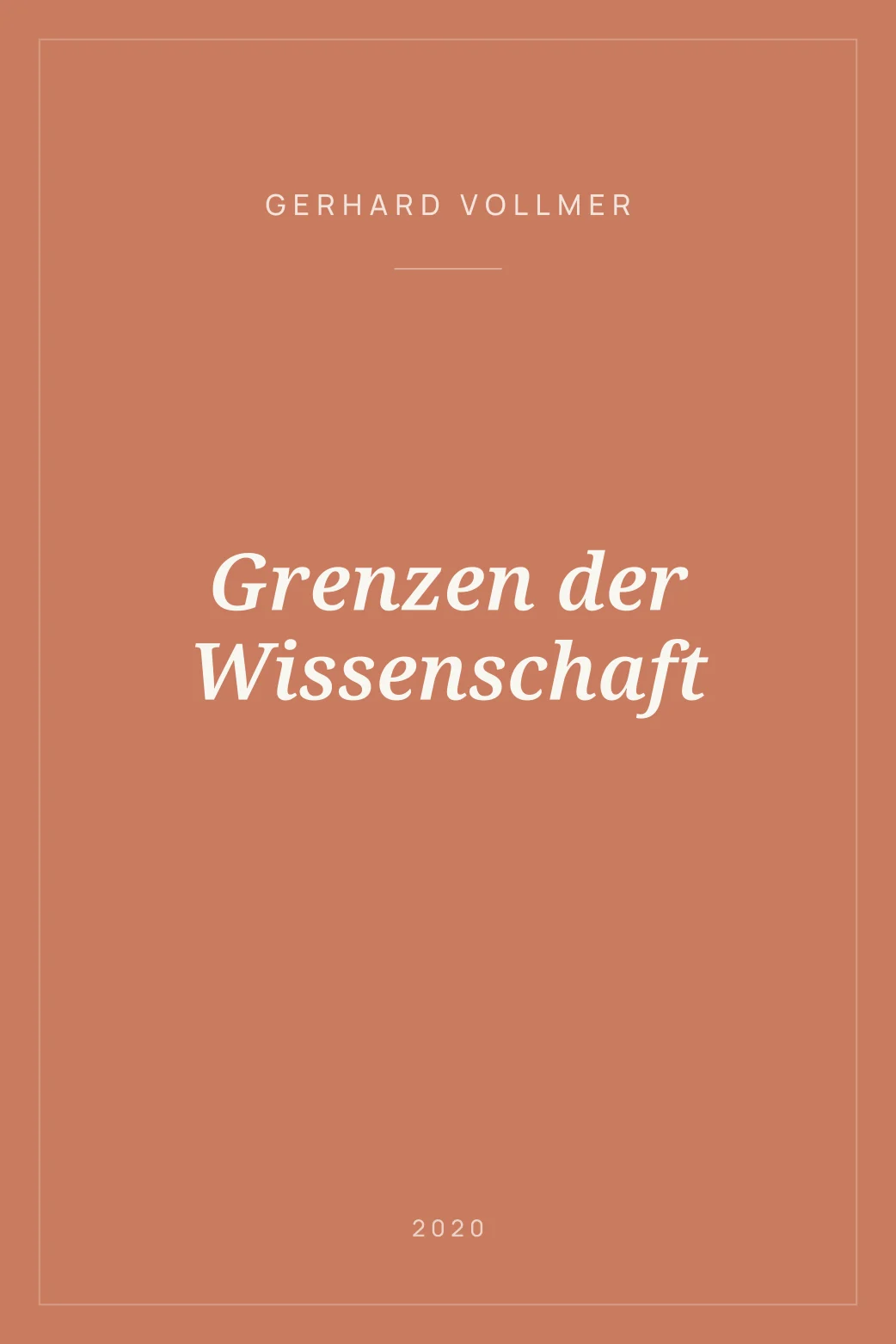 Portada de Grenzen der Wissenschaft