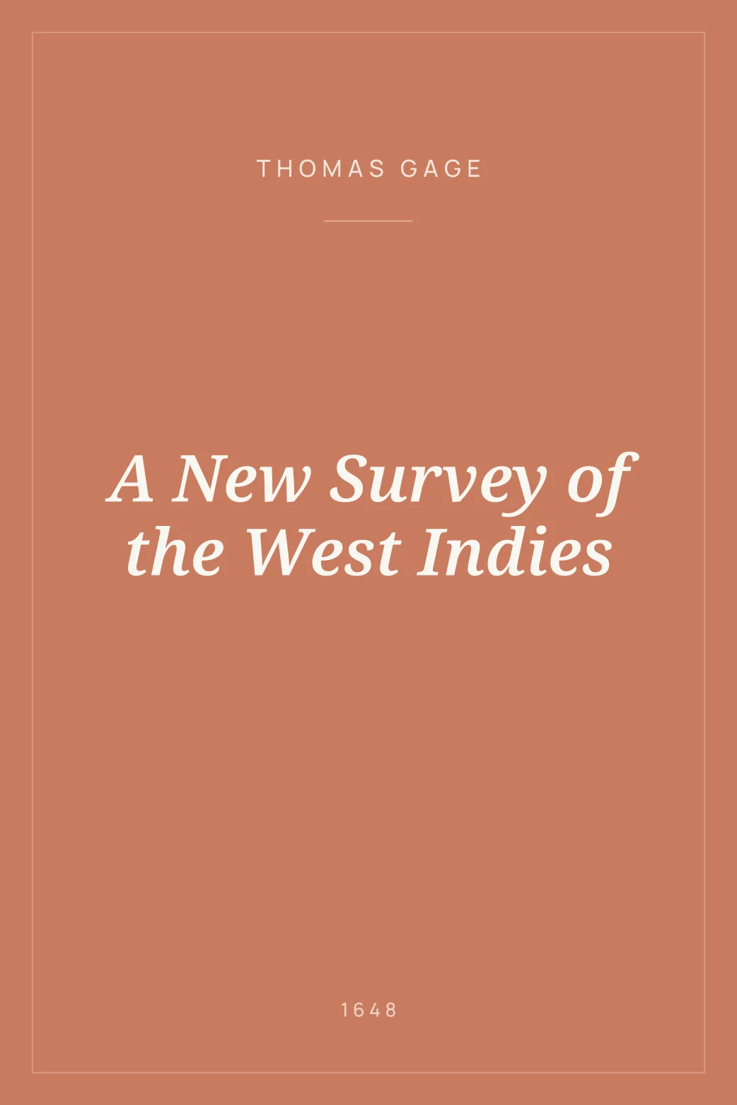 Portada de A New Survey of the West Indies