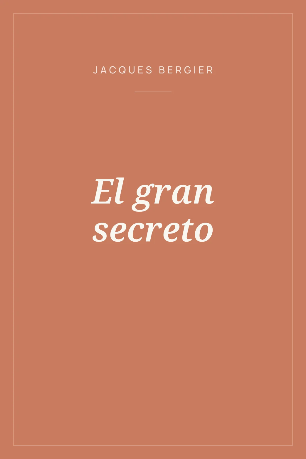Portada de El gran secreto