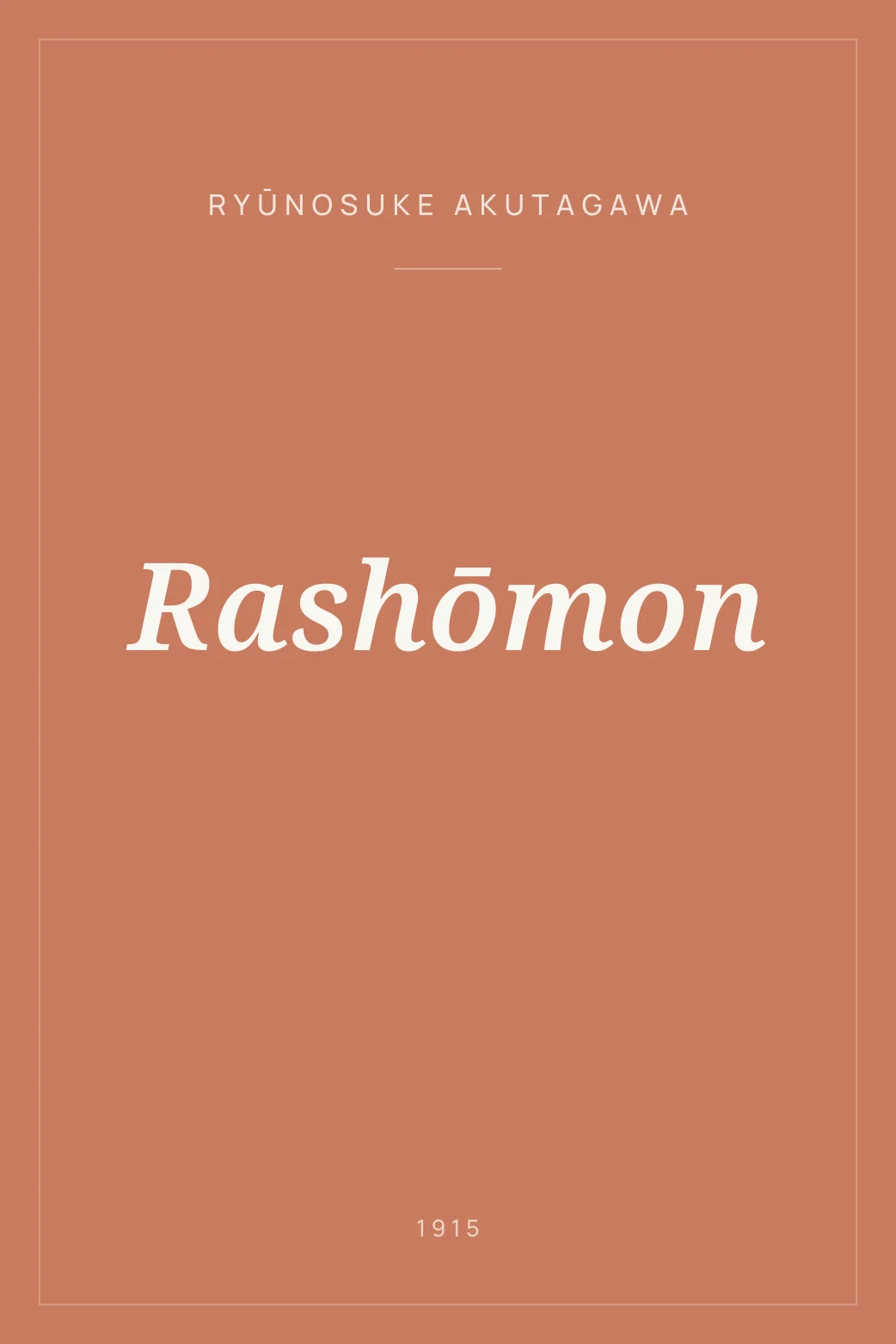 Portada de Rashōmon
