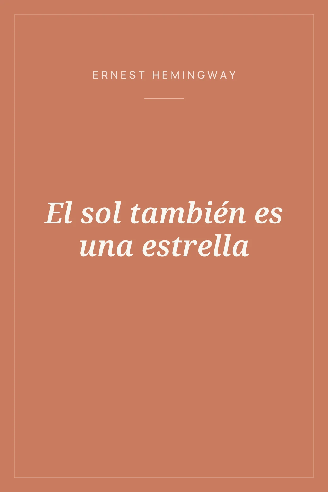 Portada de El sol también es una estrella