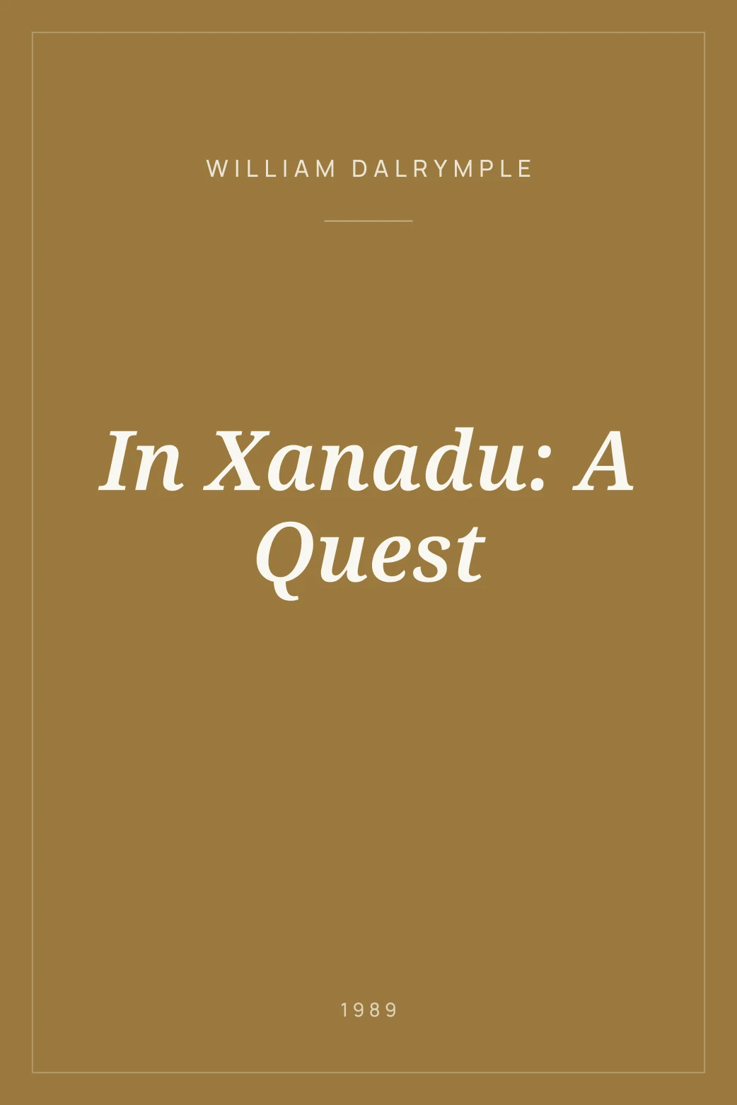 Portada de In Xanadu: A Quest