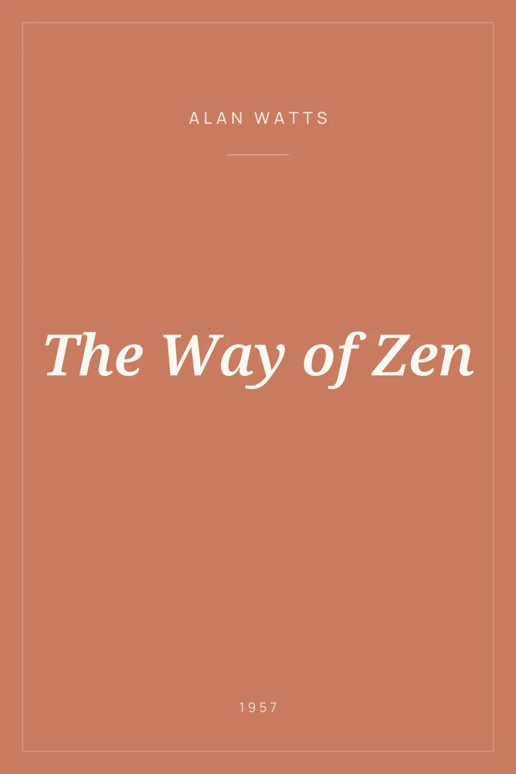 Portada de The Way of Zen