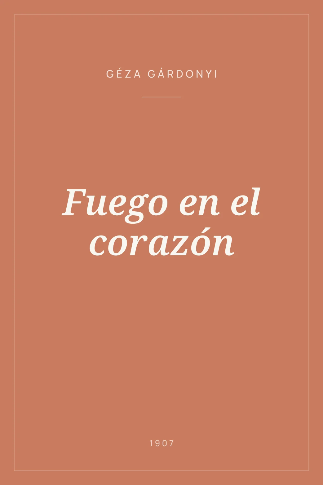 Portada de Fuego en el corazón