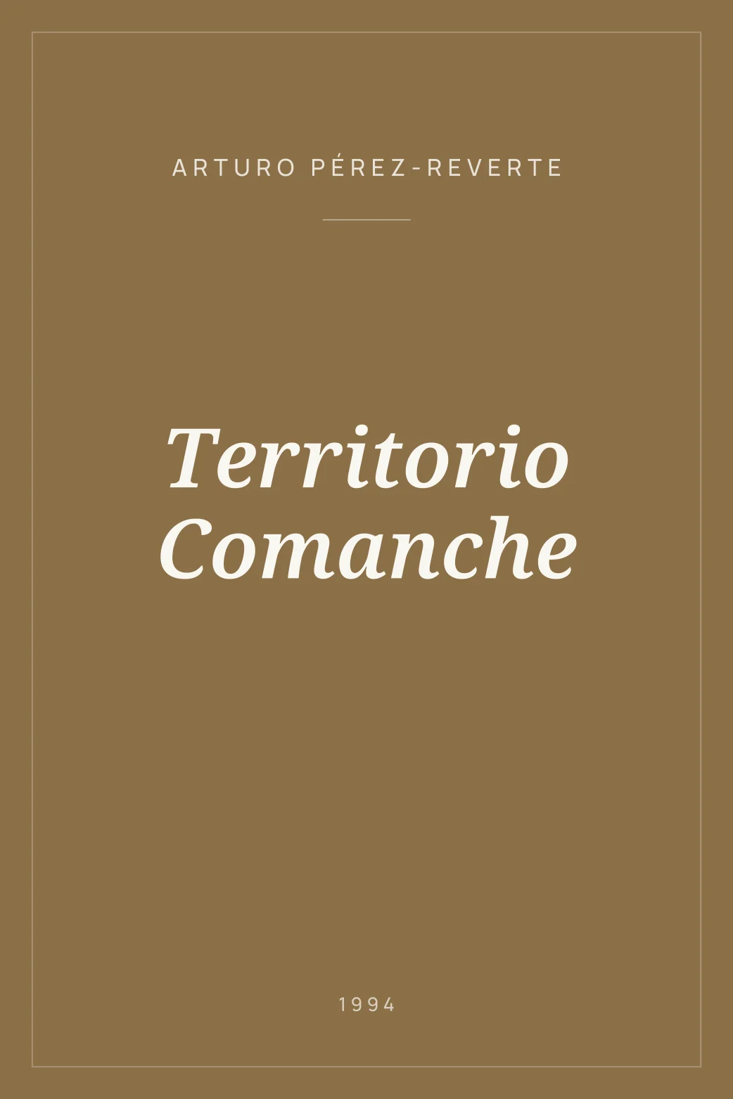 Portada de Territorio Comanche