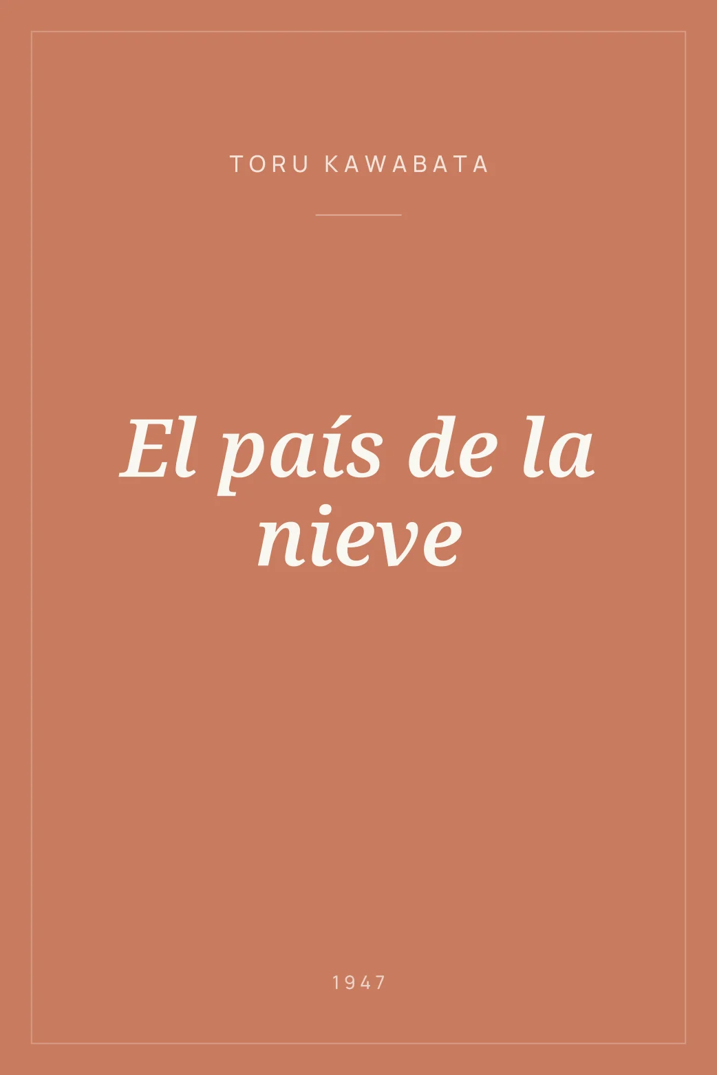 Portada de El país de la nieve