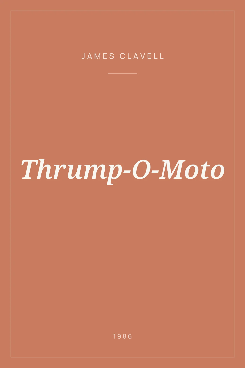 Portada de Thrump-O-Moto